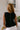 Brynn Black Pleated Tank Top - back view