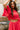 Paloma Red Orange Ruffle Lace Top- close up top view