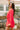 Paloma Red Orange Ruffle Lace Top- side view