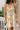 June Cream Multi Floral Tropical Mini Dress- close up front view