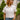 Camille White Linen Ruffle Short Sleeve Top- front close up view