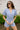 Reagan Blue & Red Stripe Short Sleeve Romper- front top view