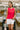 Celine Red Ribbed Knit Flare Tank- full view
