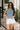Lennon White Eyelet Floral Shorts-front view