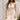 Nyla Beige & Brown Flare Mini Dress- front view