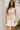 Nyla Beige & Brown Flare Mini Dress- front view