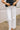 Mica: Leila White High Rise Wide Leg Jeans - close up front view