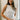 Callie Off White Lace Trim Tank Top- front view