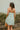 Penelope Mint Green Tiered Mini Dress- back view