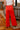 Thea Red Wide Leg Pants - back
