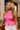 Kira Pink Ruffled Tank Top - close up