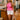 Kira Pink Ruffled Tank Top - front view