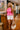 Kira Pink Ruffled Tank Top - front view
