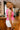 Kira Pink Ruffled Tank Top - side view