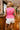 Kira Pink Ruffled Tank Top - back
