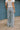 Avery Light Denim Baggy Wide Leg Pants- close up back view
