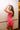 Lia Pink Scalloped Mini Dress - side