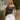 Vera White Denim Pleated Mini Skort- front view