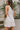 Raelyn Oatmeal Linen Flare Mini Dress- back side view