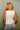 Emerie Pale Yellow Slit Tank Top - back view