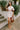 Camila Natural & Rust Scallop Mini Dress- full body view