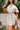 Camila Natural & Rust Scallop Mini Dress- top view