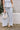 Kalie Blue & Ivory Stripe Pants - lower body front view