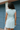 Lyra Mint Blue Boat Neck Mini Dress- close up back view