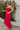 Lily Red Flare Tie Midi Dress- side view