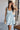 Jennifer Light Blue Tie Waist Tiered Mini Dress- front view