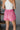 Lina Pink Denim Braided Skort- back view