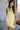 Briella Yellow 3D FLoral Mini Dress- top view