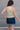Tricia Dark Wash Denim Mini Skirt - back view