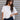 Lumi White Oversized Cropped Tee - Front view