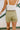 Lydia Olive Green Shorts- close up back view