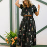 Maria Black Multi Floral Midi Skirt- full body view