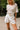 Julia Oatmeal Linen & Bamboo Buckle Shorts- front view