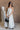 Lennon White & Black Striped Maxi Dress - full body front view