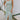 Reagan Green & Cream Linen Stripe Midi Dress- full view