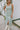Reagan Green & Cream Linen Stripe Midi Dress- full view