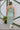 Reagan Green & Cream Linen Stripe Midi Dress- full back view