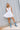 Juliette White Corset Flare Mini Dress- full body view