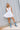 Juliette White Corset Flare Mini Dress- full body view