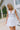Juliette White Corset Flare Mini Dress- front view