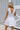 Juliette White Corset Flare Mini Dress- back view