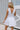 Juliette White Corset Flare Mini Dress- back view