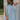 Alaina Light Denim & Lace Mini Dress- front view