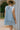 Alaina Light Denim & Lace Mini Dress- full back view