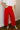 Leyla Red Wide Leg Pants- front view
