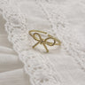 Image shows the Betty Gold Roped Ring against a white background.